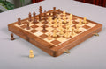 IMPERFECT - FOLDING WOODEN MAGNETIC Travel Chess Set - 12