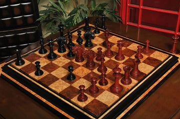 IMPERFECT - Westminster Wooden Chessmen - GENUINE EBONY / BOXWOOD - 4.4