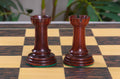 IMPERFECT - Westminster Wooden Chessmen - GENUINE EBONY / BOXWOOD - 4.4