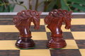 IMPERFECT - Westminster Wooden Chessmen - GENUINE EBONY / BOXWOOD - 4.4