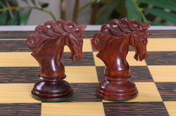 IMPERFECT - Westminster Wooden Chessmen - GENUINE EBONY / BOXWOOD - 4.4