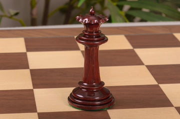 IMPERFECT - Westminster Wooden Chessmen - BLOOD ROSEWOOD / BOXWOOD - 4.4