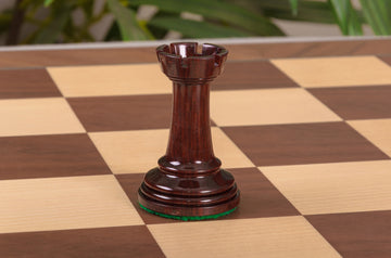 IMPERFECT - Westminster Wooden Chessmen - BLOOD ROSEWOOD / BOXWOOD - 4.4