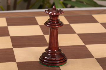 IMPERFECT - Westminster Wooden Chessmen - BLOOD ROSEWOOD / BOXWOOD - 4.4
