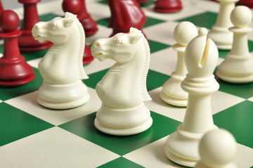The Marshall Series Plastic Chess Pieces - 3.75