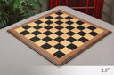 Ebony and Maple Superior Traditional Chess Board - 2.5" Squares