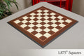 Striped Ebony and Bird's Eye Maple Standard Traditional Chess Board