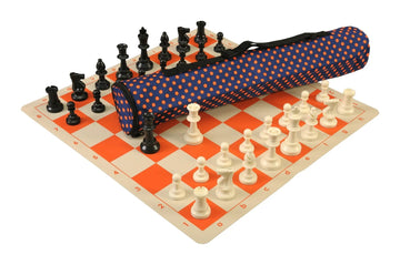 Quiver Chess Set Combination and Single Weighted Regulation Pieces | Silicone Chess Board | Quiver Bag