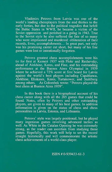 CLEARANCE - Vladimirs Petrovs