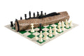 Quiver Chess Set Combination - Single Weighted Regulation Pieces | Vinyl Chess Board | Quiver Bag