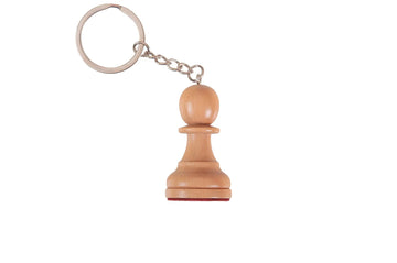 Wooden Chess Pieces Keychain