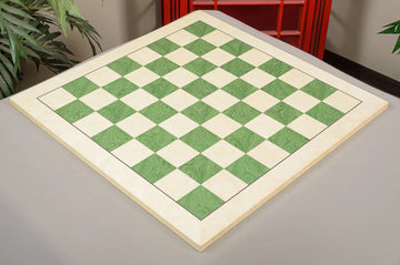 Bird's Eye Maple and Greenwood Standard Traditional Chess Board - 3" Squares