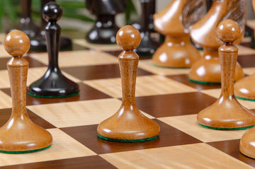 The Circa 1910 Lasker Schlechter World Chess Championship Series Chess Pieces - 4.5