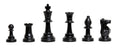 2 Player Chess Set Combination - Triple  Weighted Regulation Colored Chess Pieces & Regulation Vinyl Chess Board