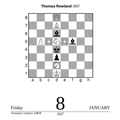 PRE-ORDER - Chess 2027 Day-to-Day Calendar:  A Year of Chess Puzzles