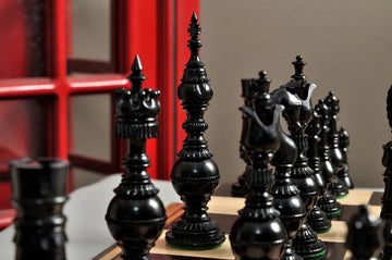 The Oxford Luxury Bone Chess Pieces - 5.25