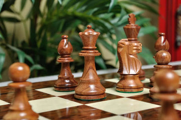The French Lardy Series Chess Pieces - 3.75