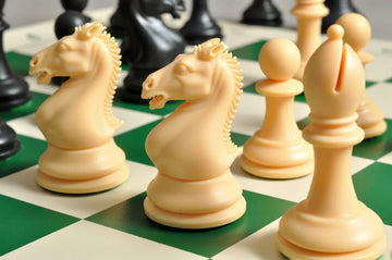 The Hastings Series Plastic Chess Pieces - 3.875