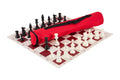 Quiver Chess Set Combination - Triple Weighted Regulation Pieces | Vinyl Chess Board | Quiver Bag