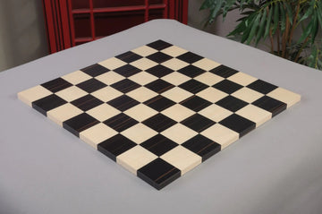 Genuine Ebony and Maple Modern Chess Board - Satin Finish
