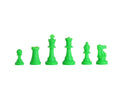 Regulation Silicone Tournament Chess Pieces - 3.5