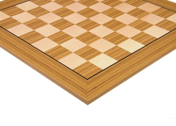 CLEARANCE - Walnut and Maple Classic Traditional Chess Board - 2.5" Squares