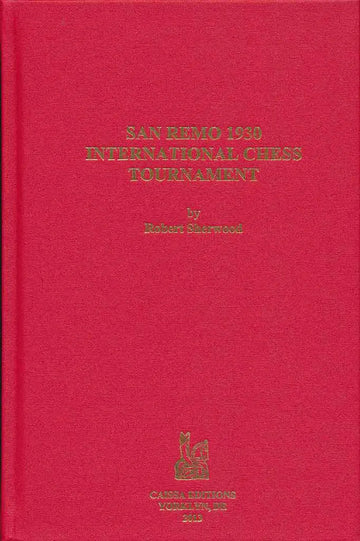 CLEARANCE - San Remo 1930 International Chess Tournament