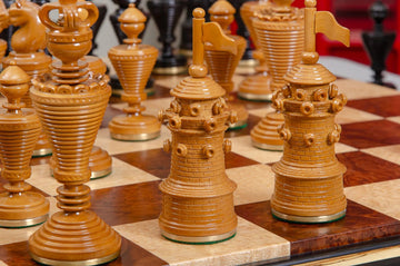 The Anglo-Dutch Reproduction Series Luxury Wood Chess Pieces - 4.75