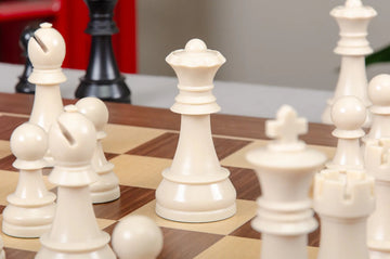 The German Series Triple Weighted Regulation Plastic Chess Pieces - 3.75