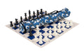 Quiver Chess Set Combination - Triple Weighted Regulation Pieces | Vinyl Chess Board | Quiver Bag