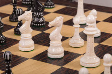 The Worthington Luxury Bone Chess Pieces - 4.0