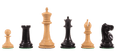 The Anderssen Luxury Chess Pieces - 4.4" King - From the Camaratta Collection