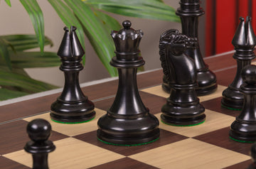 The British Chess Company Imperial Luxury Chess Pieces - 4.4
