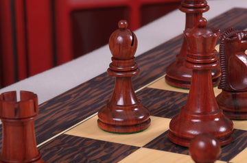 CLEARANCE - The Fischer Spassky 1972 Series Commemorative Chess Pieces - 3.75