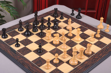 CLEARANCE - The Fischer Spassky 1972 Series Commemorative Chess Pieces - 3.75