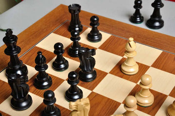 The French Lardy Series Chess Pieces - 3.75