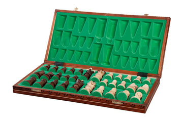 The Ambassador Insert Chess Set - Brown