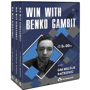 E-DVD Win with Benko Gambit by GM Miloje Ratkovic