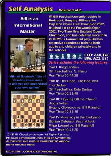 E-DVD Self Analysis - 2 DVDs - Chess Lecture - Volume 138
