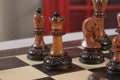 The Burnt Golden Rosewood Dubrovnik Series Chess Pieces - 3.75