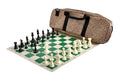 Deluxe Chess Set Combination and Single Weighted Regulation Pieces | Vinyl Chess Board | Deluxe Bag