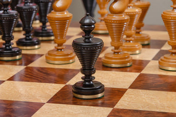 The Anglo-Dutch Reproduction Series Luxury Wood Chess Pieces - 4.75