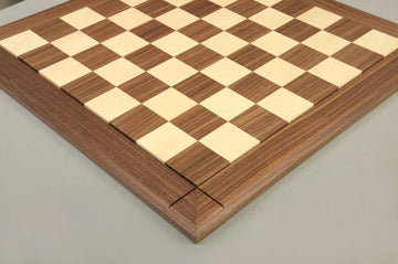 Original Walnut & Maple Reproduction of the Drueke Chess Board - 2.5