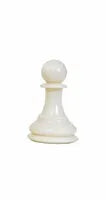 Traditional Staunton Pieces - White Pawn