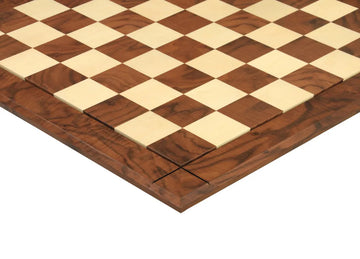 Walnut Burl & Maple Reproduction of the Drueke Chess Board - 2.5