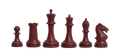 The Hastings Series Plastic Chess Pieces - 3.875