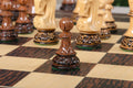 The Burnt Golden Rosewood Zagreb '59 Series Chess Pieces - 3.875