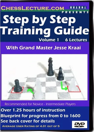 E-DVD Step by Step Training Guide -  in 5 Steps, Beginner to 1600 - Chess Lecture - Volume 2