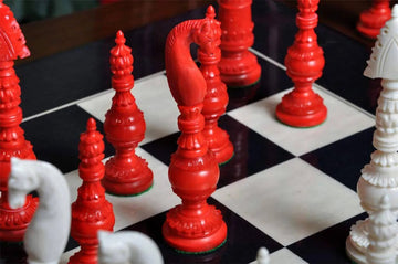 The Vizagapatam Luxury Bone Chess Pieces - 6.1