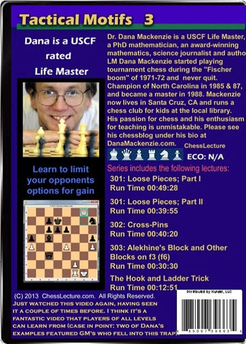 E-DVD Tactical Motifs 3 - Chess Lecture - Volume 42